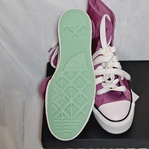 Converse Chuck Taylor All Star Lift Platform Mesh Women's Cactus Bud Shoes 8 - Picture 10 of 13